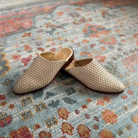 Woven beige nisolo mules - Picture 3 of 6